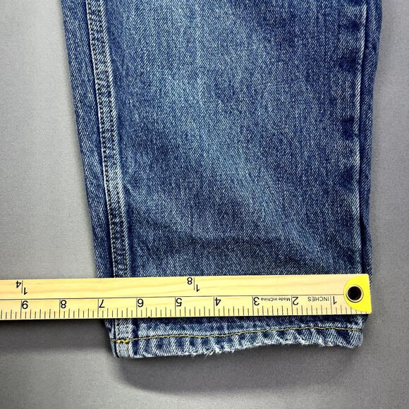 BDG Urban Outfitters Tan High Rise Baggy Jean Tag Size 25 Blue Light Wash Skater - Picture 7 of 14
